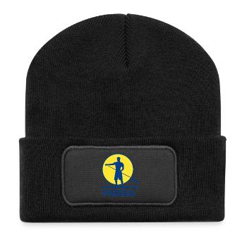 paddle, paddle fan, stand up - Recycled Patch Beanie - black - Front