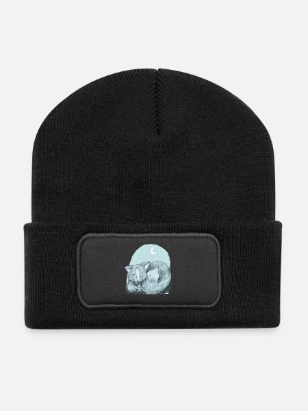 Vinja the she-wolf - Recycled Patch Beanie - black