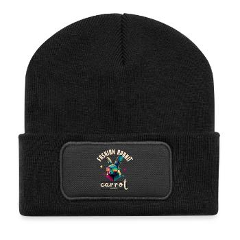 Lapin Fashion Carpet Society - Beanie recyclé à patch - noir - Devant