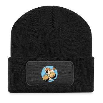 Boules boules boules pour boule pétanque boule - Beanie recyclé à patch - noir - Devant