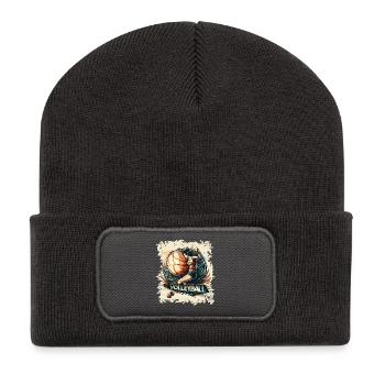 Volleyball - Recycelte Patch Beanie - Dunkelgrau - Vorne