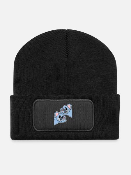 Koala Koalas - Beanie recyclé à patch - noir