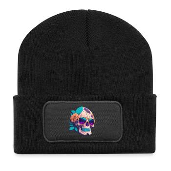 Skull - Recycled Patch Beanie - black - Front