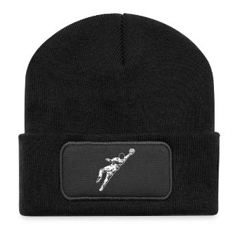 Torwart - Recycelte Patch Beanie - Schwarz - Vorne