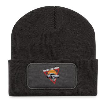 Racing Soleil Triangle - Recycelte Patch Beanie - Dunkelgrau - Vorne