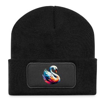 Swan - Recycled Patch Beanie - black - Front