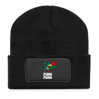 Ping Pong Champion Design Tennis de table et - Beanie recyclé à patch - noir - Devant