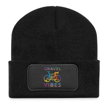 Design de vélo coloré inspiré de l’automne - Beanie recyclé à patch - noir - Devant