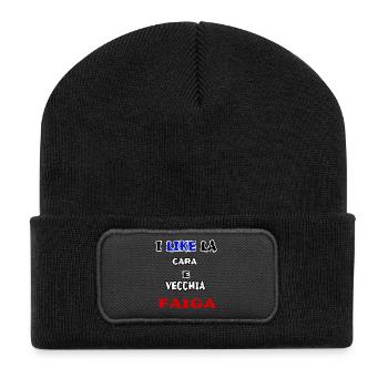 belle chemise CARA E VECCHIA FAIGA jerry calà - Beanie recyclé à patch - noir - Devant