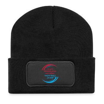 Les défauts des gens - Beanie recyclé à patch - noir - Devant