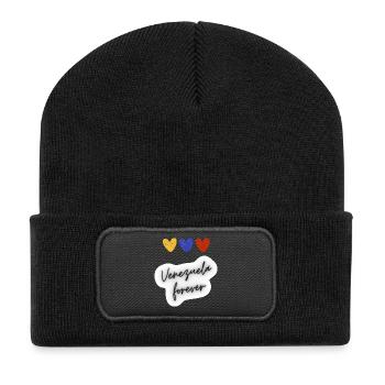 Venezuela pour toujours - Beanie recyclé à patch - noir - Devant