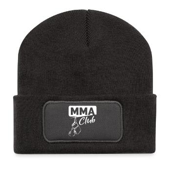 Icône du logo du club d’arts martiaux MMA Gym Dojo FIghter - Beanie recyclé à patch - charbon - Devant