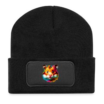 Hamster - Recycled Patch Beanie - black - Front