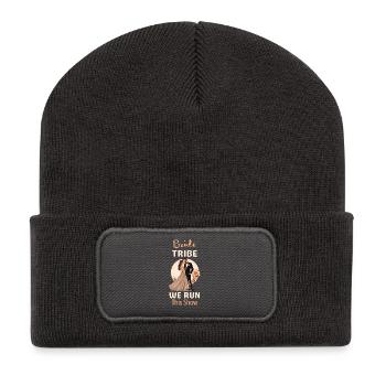 Brautstamm Wir bestimmen diese Show - Recycelte Patch Beanie - Dunkelgrau - Vorne