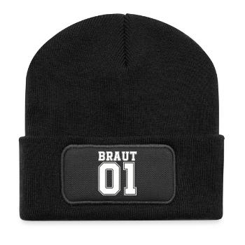 Bride 01 - Recycled Patch Beanie - black - Front