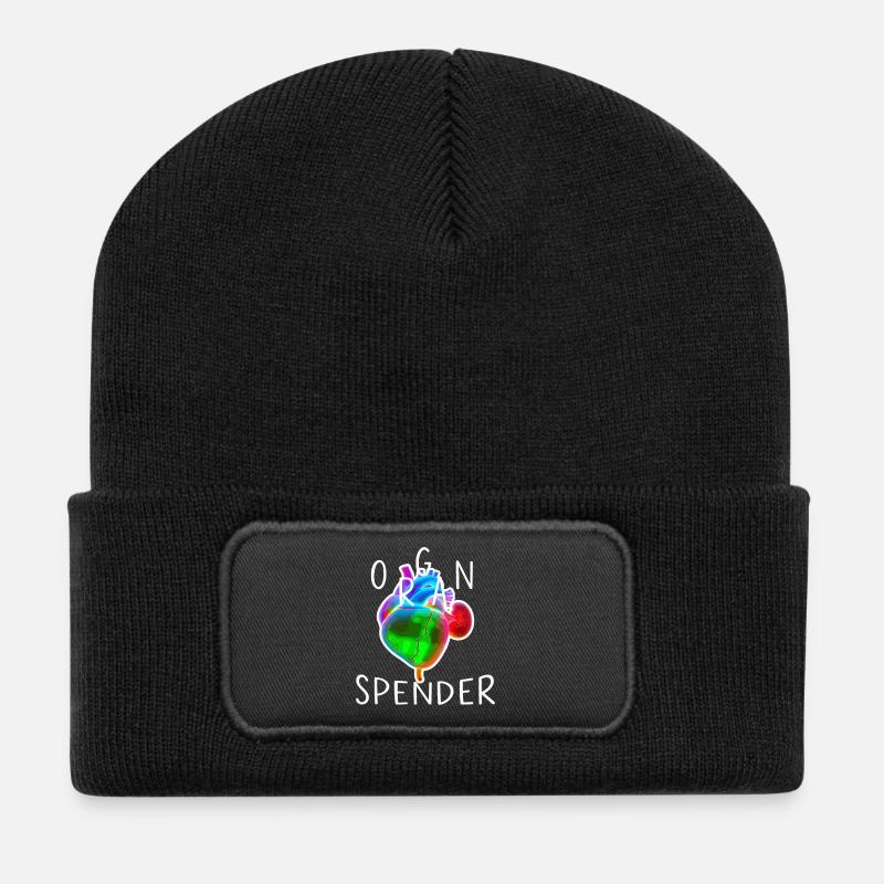 Organ Spender - Recycelte Patch Beanie - Schwarz
