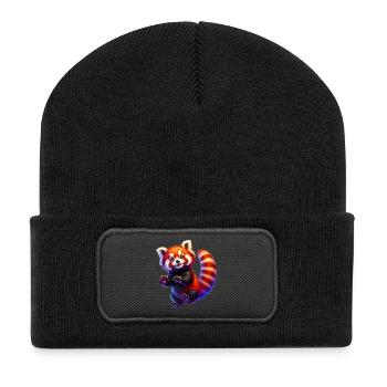 Red panda - Recycled Patch Beanie - black - Front