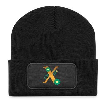 X - Recycled Patch Beanie - black - Front