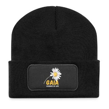 Earth’s spirit - Beanie recyclé à patch - noir - Devant