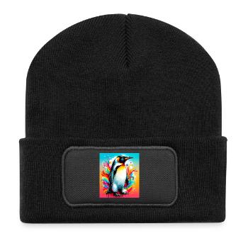 penguin - Recycled Patch Beanie - black - Front