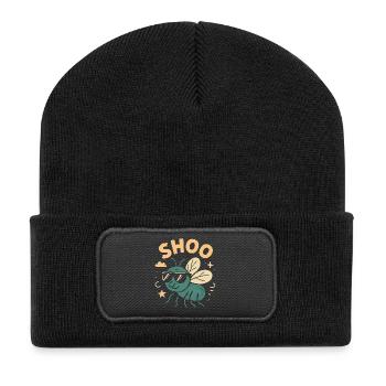 Shoo Fly Funny Hate Flies Shoo Fly - Recycled Patch Beanie - black - Front