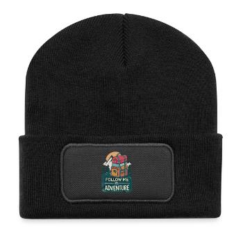 Adventure Backpack Mountains Forest - Recycled Patch Beanie - black - Front