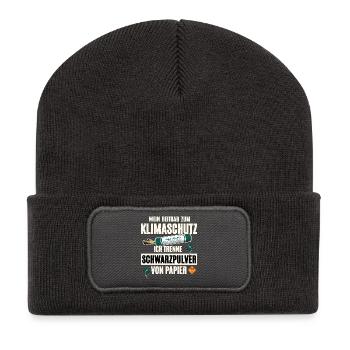 Pyrotechnician Pyro - Recycled Patch Beanie - dark grey - Front