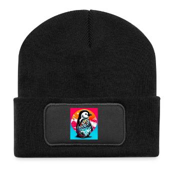 pingouin - Beanie recyclé à patch - noir - Devant