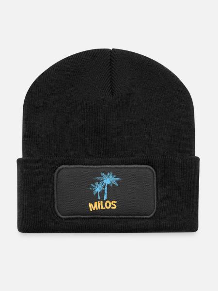 Milos Milos - Recycelte Patch Beanie - Schwarz