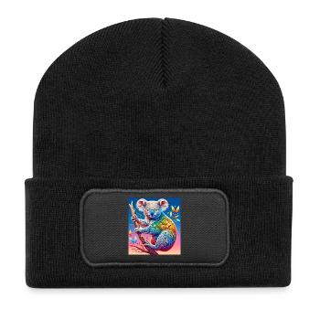 Koala - Recycled Patch Beanie - black - Front