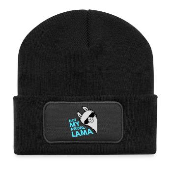 Lama Not My Problama Cool Side Lunettes de soleil - Beanie recyclé à patch - noir - Devant