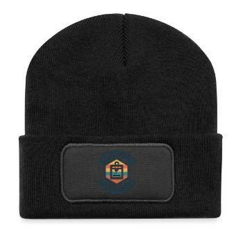 3D Printing I've Had Enough G-Code - Recycled Patch Beanie - black - Front