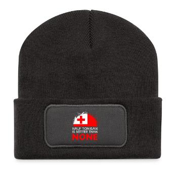 Tonga Tonga Tonga Rugby Tonga - Beanie recyclé à patch - charbon - Devant