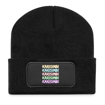 Gift for Karisimbi - Recycled Patch Beanie - black - Front