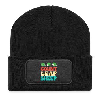 Leaf Sheep Sea Slug Underwater - Recycled Patch Beanie - black - Front