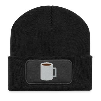 Stone Speckle Coffee Mug - Recycled Patch Beanie - black - Front