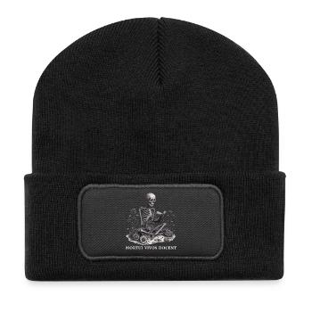 Médecine légale Mortui vivos docent - Beanie recyclé à patch - noir - Devant