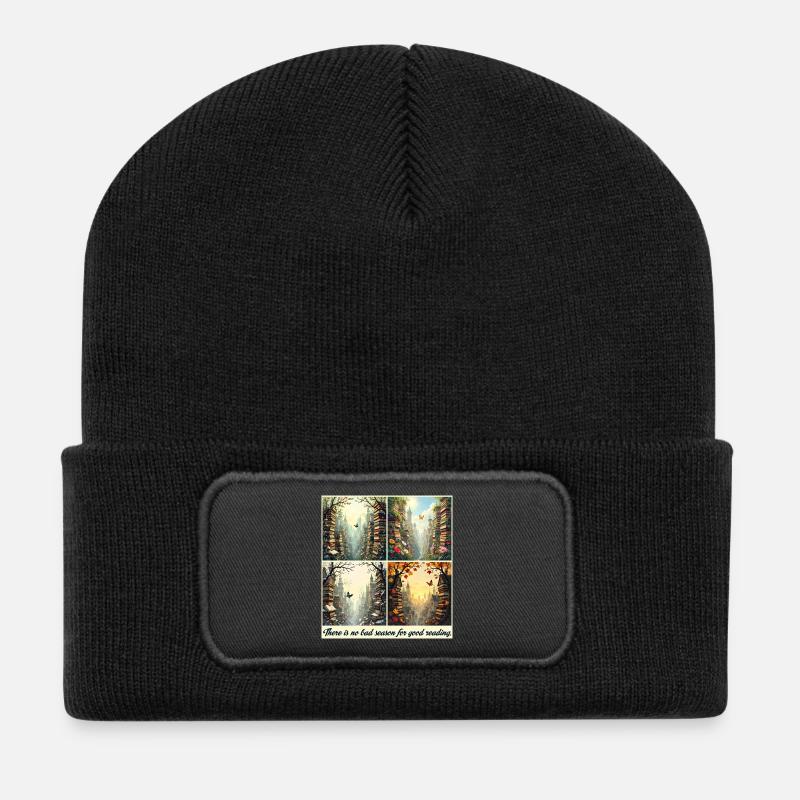 Seasonal Reading Arch - Recycled Patch Beanie - black