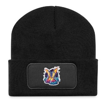 Lab Geek Bildungsquadrantid Meteorstrom-Erlebnis - Recycelte Patch Beanie - Schwarz - Vorne
