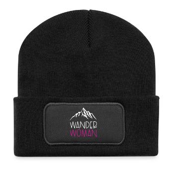 Wander Woman - Recycled Patch Beanie - black - Front
