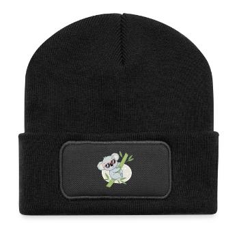 Koala Bamboo Cool Sunglasses - Recycled Patch Beanie - black - Front