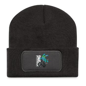 Lapin BMX Freestyle - Extreme Riding Design - Beanie recyclé à patch - charbon - Devant
