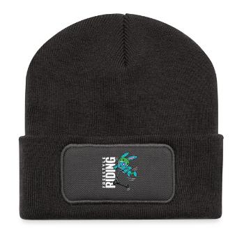Lapin Freestyle - Beanie recyclé à patch - charbon - Devant