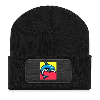 dolphin - Recycled Patch Beanie - black - Front