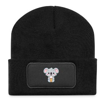 Koala Gourmand Crème Glacée - Recycled Patch Beanie - black - Front