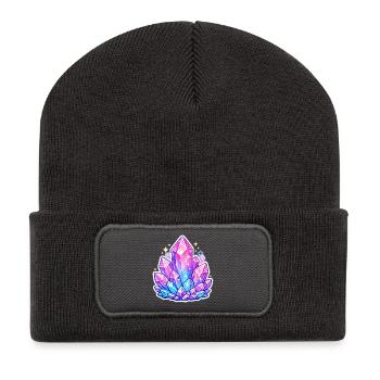 Colorful Crystal Dreams - Recycled Patch Beanie - dark grey - Front