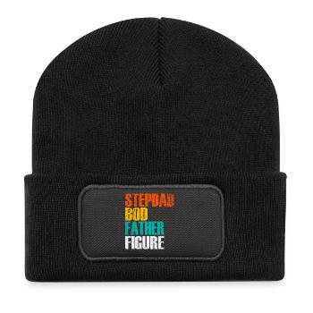 Gradient de Corps de Beau-père Figure paternelle - Beanie recyclé à patch - noir - Devant