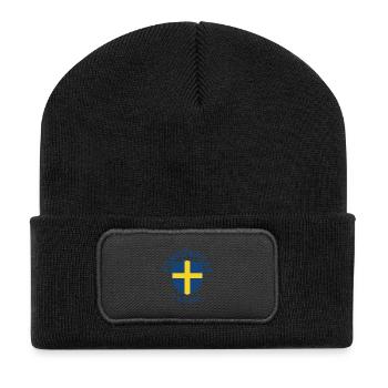 Kungsbacka Sköld Sweden - Recycled Patch Beanie - black - Front