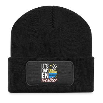 Its Ramen Weather Cozy Noodle Lover - Recycled Patch Beanie - black - Front