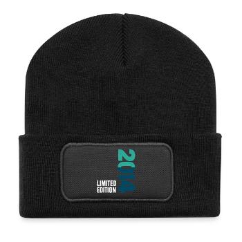 12. Geburtstag Level 12 Unlocked 2014 - Recycelte Patch Beanie - Schwarz - Vorne